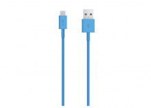 Micro USB synk- och laddkabel blå